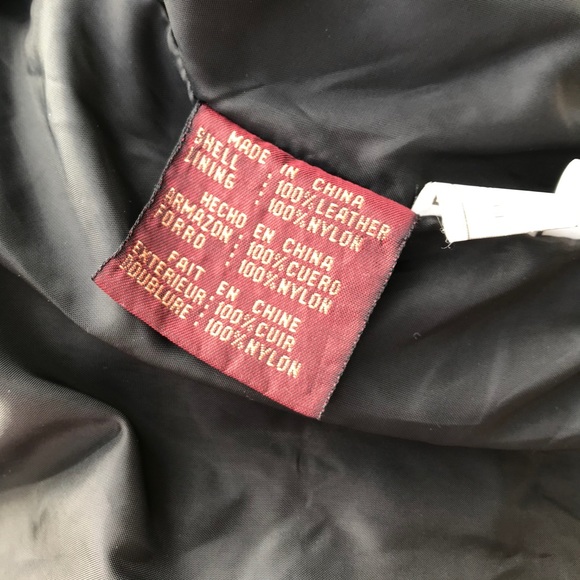 💎SOLD💎Vintage Fringe Black Leather Jacket - Picture 6 of 6